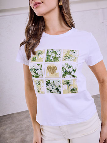 Celestino T-Shirt με Τύπωμα Sq7958 4359+3 Μπλούζες T-Shirts Γυναικεία Ρούχα Μόδα