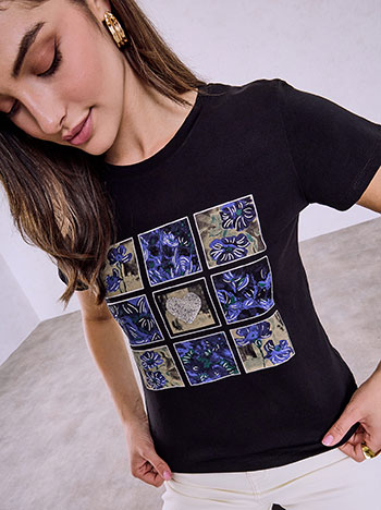 Celestino T-Shirt με Τύπωμα Sq7958 4359+1 Μπλούζες T-Shirts Γυναικεία Ρούχα Μόδα