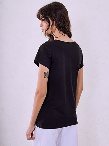 T-shirt με στάμπα πεταλούδες SQ7958.4390+1