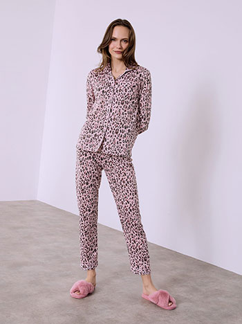 Σετ πιτζάμας λεοπάρ με τσέπη SQ7983.0048+2