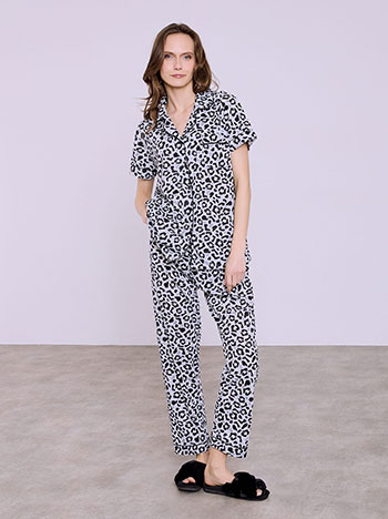 Σετ πιτζάμας λεοπάρ κοντομάνικη SQ7983.0283+1