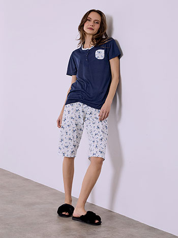 Σετ πιτζάμας με φλοράλ σχέδιο SQ7983.0302+3