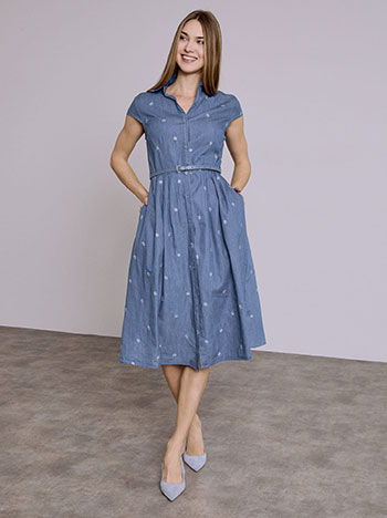 Φόρεμα με κέντημα λουλούδια SQ7999.8675+2