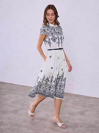 Σεμιζιέ φόρεμα με πιέτες SQ7999.8703+2