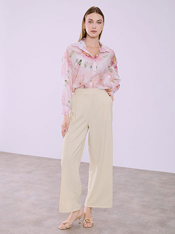 Παντελόνα με πιέτες SQ8011.1181+3