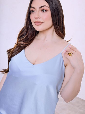 Celestino Lingerie Τοπ Σατέν Sq8011 4177+9 Μπλούζες Τιραντάκια Γυναικεία Ρούχα Μόδα