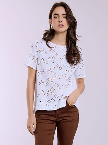 Μπλούζα κεντητή διάτρητη SQ8011.4541+1