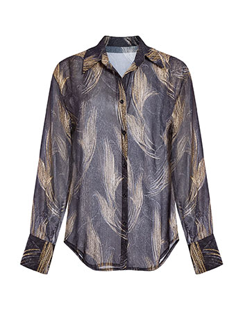 Πουκάμισο εμπριμέ ημιδιάφανο SQ874.3063+2 φωτογραφία