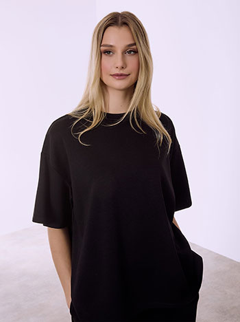 Μπλούζα oversized με ανοίγματα στο πλάι SQ874.4751+1