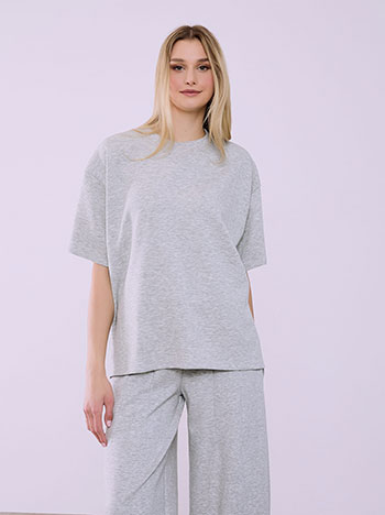 Μπλούζα oversized με ανοίγματα στο πλάι SQ874.4751+2