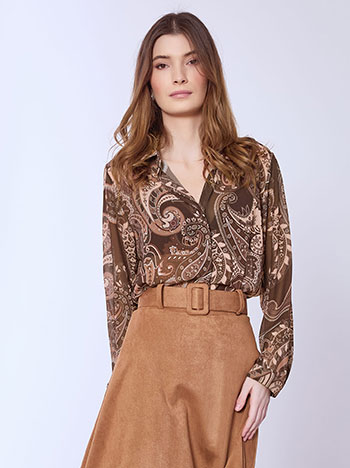 Πουκάμισο ημιδιάφανο με λαχούρια SQ9420.3504+1