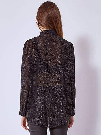 Πουκάμισο ημιδιάφανο με glitter SQ9420.3748+2 φωτογραφία