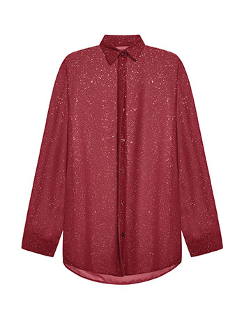 Πουκάμισο ημιδιάφανο με glitter SQ9420.3748+3 φωτογραφία