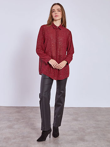 Πουκάμισο ημιδιάφανο με glitter SQ9420.3748+3 φωτογραφία