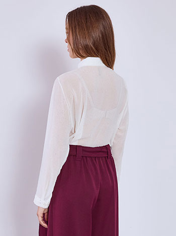 Πουκάμισο ημιδιάφανο με glitter SQ9420.3748+1 φωτογραφία