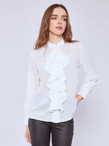 Πουκάμισο με βολάν λεπτομέρειες SQ9420.3996+1