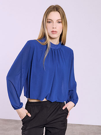 Μπλούζα με ημιδιάφανα μανίκια SQ9420.4192+7