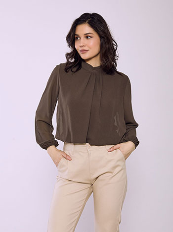 Μπλούζα με ημιδιάφανα μανίκια SQ9420.4192+3