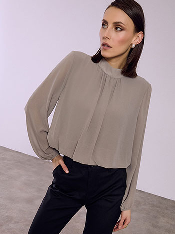 Μπλούζα με ημιδιάφανα μανίκια SQ9420.4192+2