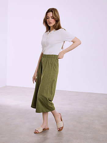 Ζιπ κιλότ βαμβακερή SQ9489.1660+3