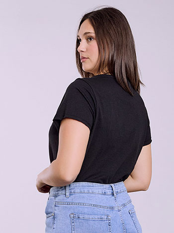  T-shirt με καμπύλη στο τελείωμα SQ9489.4163+5 - 7