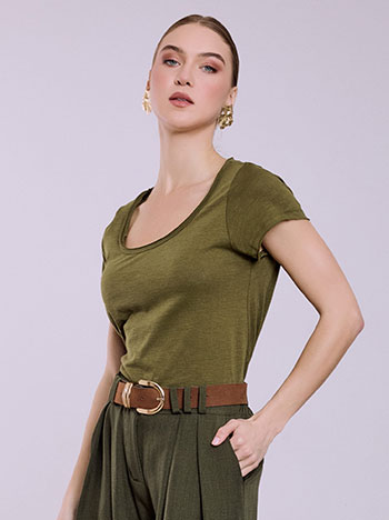 T-shirt με καμπύλη στο τελείωμα SQ9489.4163+4