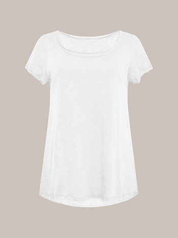  T-shirt με καμπύλη στο τελείωμα SQ9489.4163+1 - 3