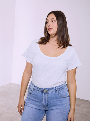  T-shirt με καμπύλη στο τελείωμα SQ9489.4163+1 - 6