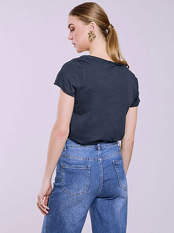 T-shirt με καμπύλη στο τελείωμα SQ9489.4163+7 - 2