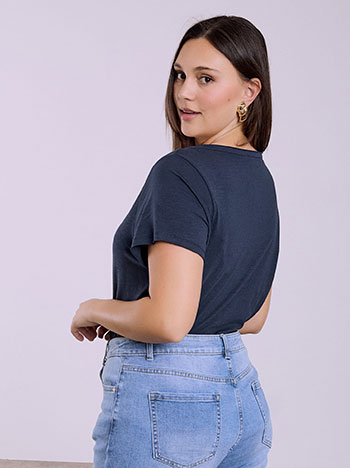  T-shirt με καμπύλη στο τελείωμα SQ9489.4163+7 - 7