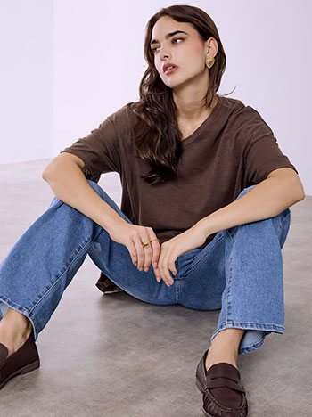 Μπλούζα με γυριστό μανίκι SQ9489.4677+3