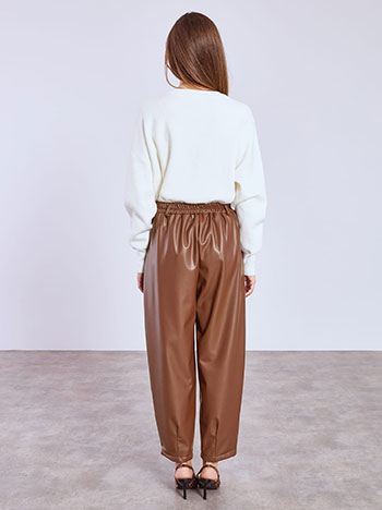 Παντελόνι δερματίνης barrel SQ9552.1209+2 φωτογραφία