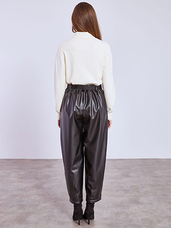 Παντελόνι δερματίνης barrel SQ9552.1209+1 φωτογραφία