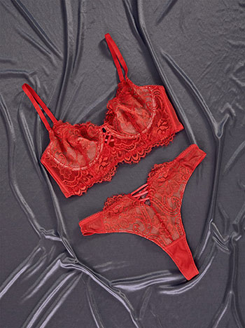 Σετ εσωρούχων ημιδιάφανο με δαντέλα SQ9833.0536+2