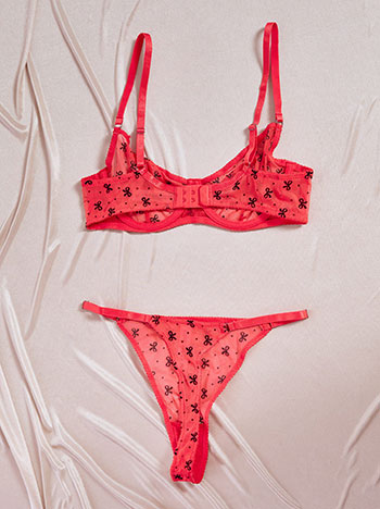 Σετ εσωρούχων ημιδιάφανο με φιόγκους SQ9833.0562+2 φωτογραφία