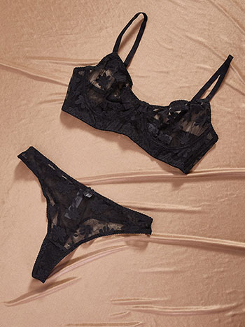 Σετ εσωρούχων ημιδιάφανο SQ9833.0586+1