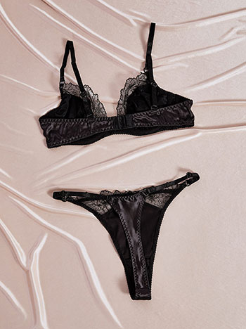 Σετ εσωρούχων σατέν με δαντέλα SQ9833.0599+1 φωτογραφία