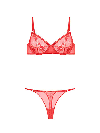 Σετ εσωρούχων ημιδιάφανα με σχέδιο SQ9833.0622+3 φωτογραφία