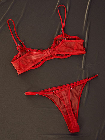 Σετ εσωρούχων ημιδιάφανα με σχέδιο SQ9833.0622+3 φωτογραφία