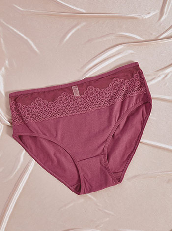 Σλιπ ψηλόμεσο με λεπτομέρεια δαντέλας SQ9833.A021+7