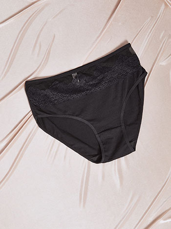 Σλιπ ψηλόμεσο με λεπτομέρεια δαντέλας SQ9833.A021+2