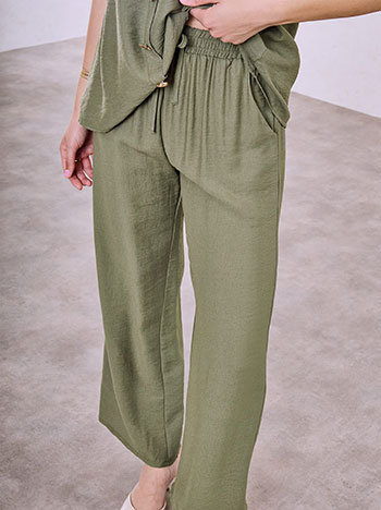 Σετ μπλούζα και παντελόνα με μεταλλικά διακοσμητικά κουμπιά SQ9844.0086+4