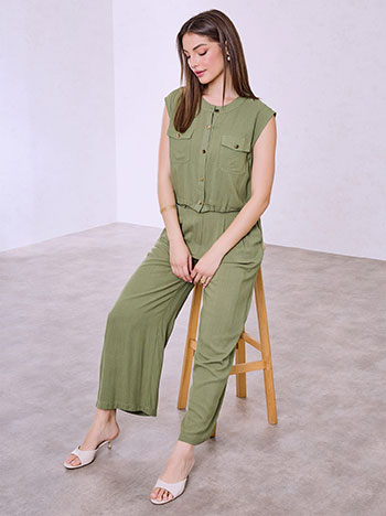 Σετ με πουκάμισο και παντελόνα από βισκόζη SQ9844.0672+4