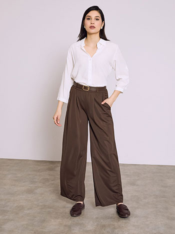 Παντελόνα με ζώνη δερματίνης SQ9844.1102+2