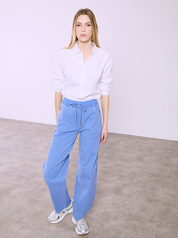 Παντελόνι barrel με denim όψη SQ9844.1333+4 φωτογραφία