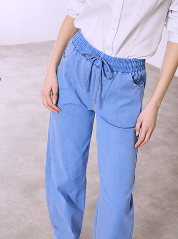 Παντελόνι barrel με denim όψη SQ9844.1333+4 φωτογραφία