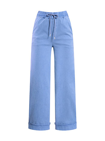 Παντελόνι wide leg με denim όψη SQ9844.1335+4 φωτογραφία