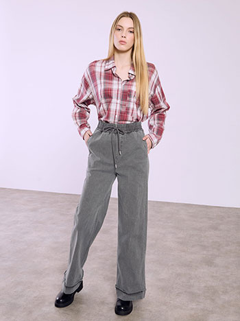 Παντελόνι wide leg με denim όψη SQ9844.1335+5 φωτογραφία