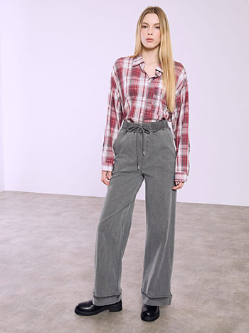 Παντελόνι wide leg με denim όψη SQ9844.1335+5 φωτογραφία