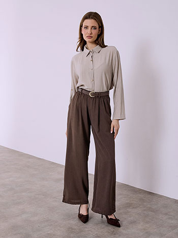 Παντελόνα με ανάγλυφες ρίγες SQ9844.1660+2